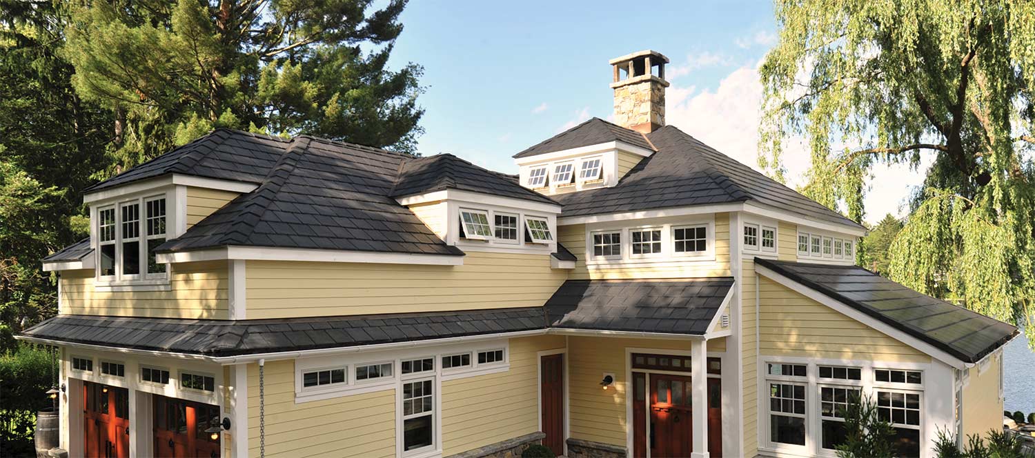 DaVinci composite slate roofing on a full Mid-Missouri home