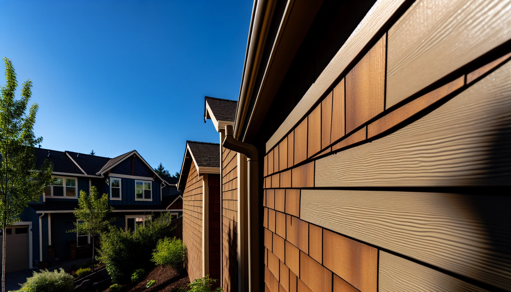 Rustic board and batten vinyl siding