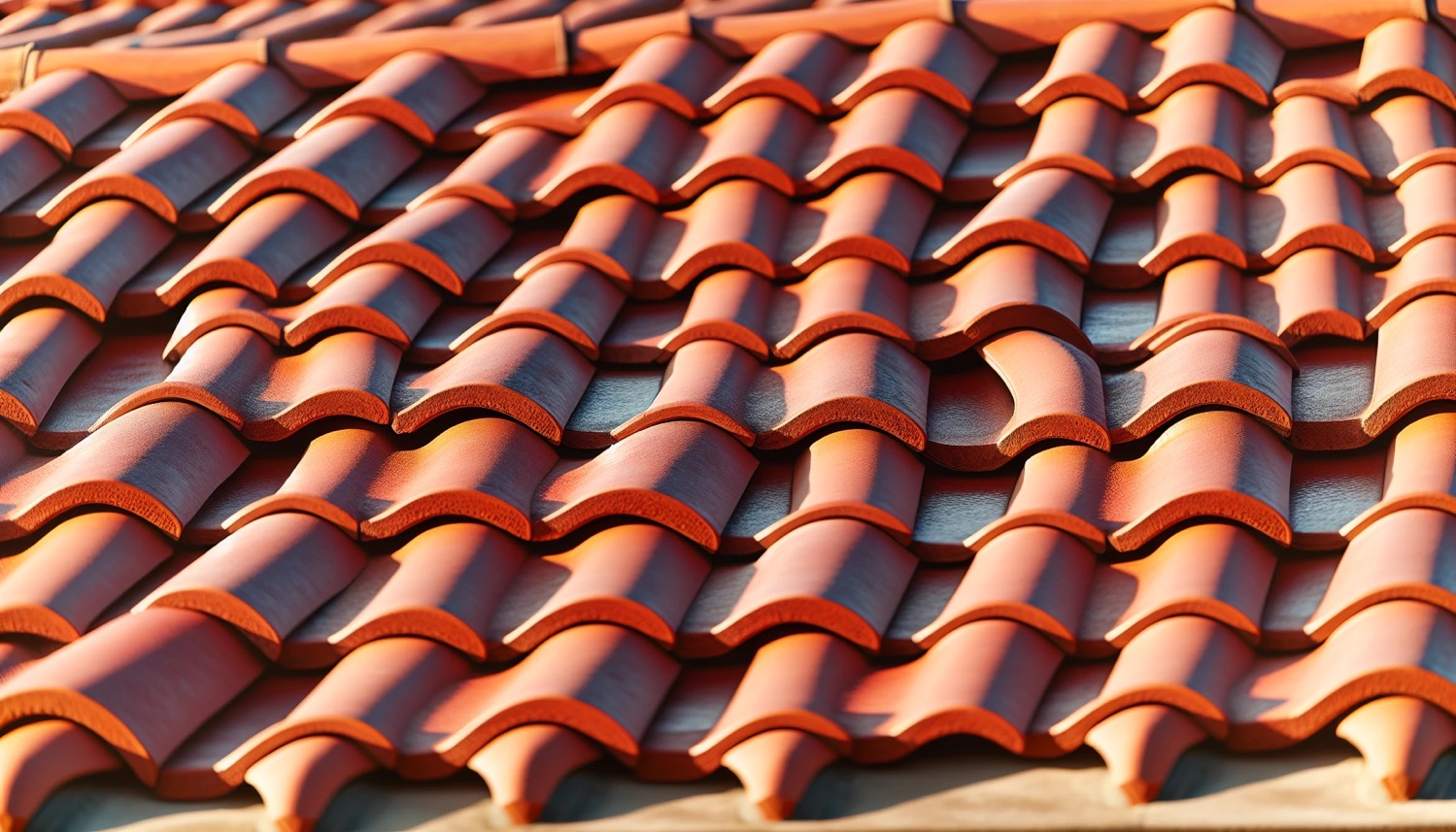 Elegant clay tile roofing