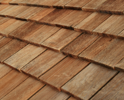 Medium blend shake roofing