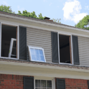 An illustration showing various types of old house windows.