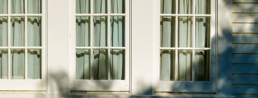 An illustration showing various types of existing wood windows and frames.