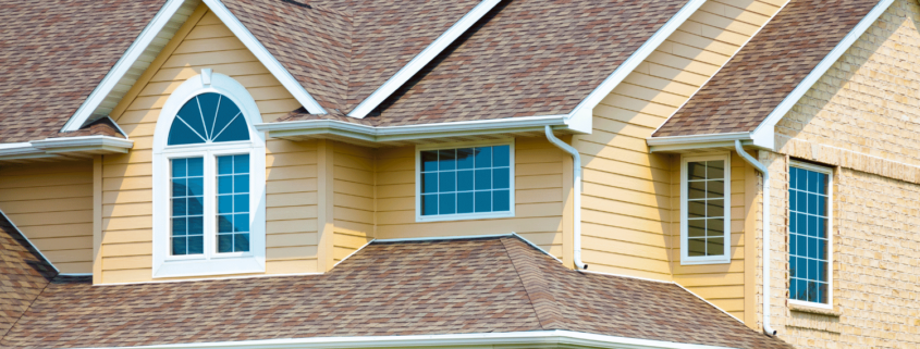 Illustration comparing the durability of hip and gable roofs.