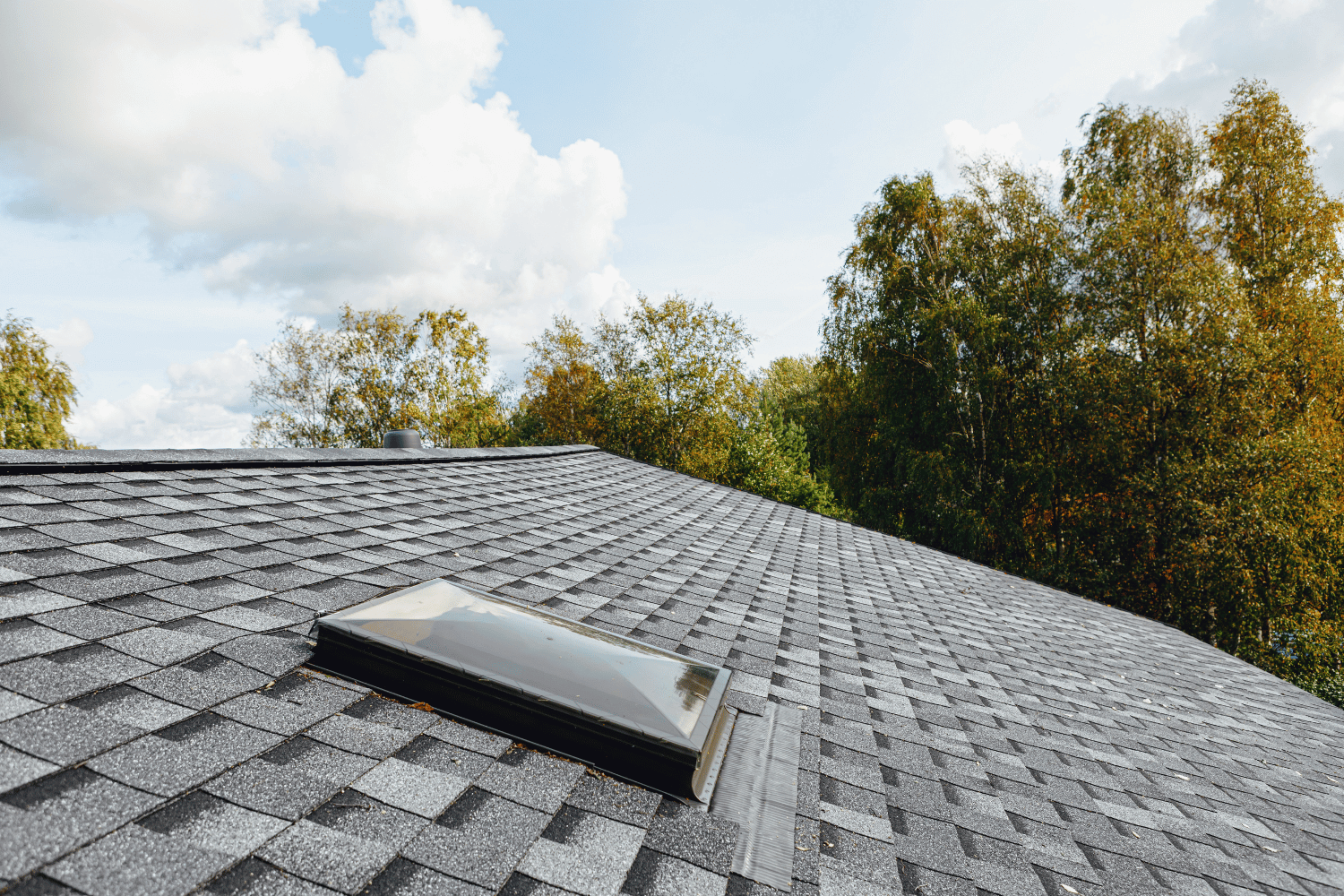 A flat roof showcasing modern design and functionality. 