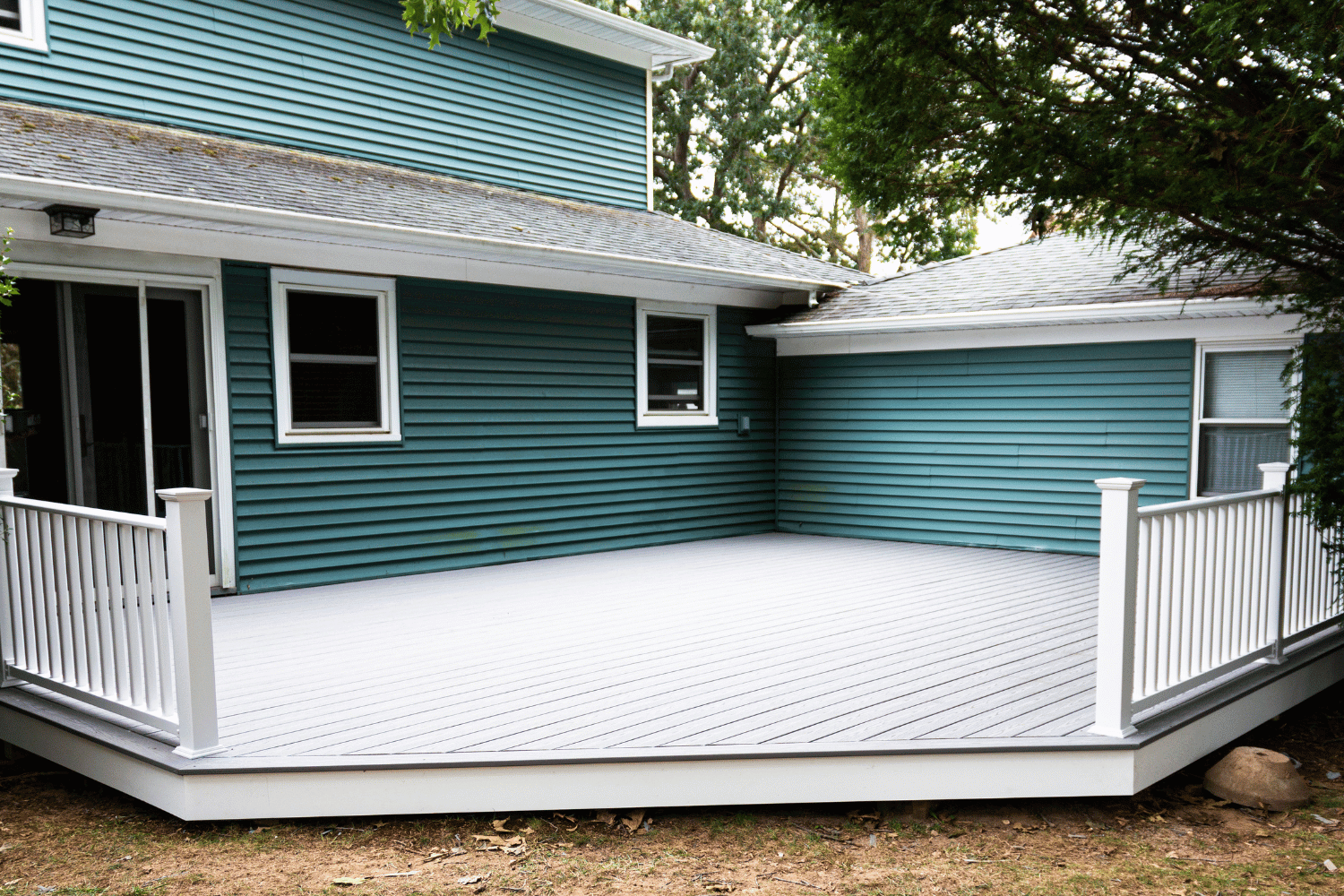 A well-insulated deck showcasing insulation materials underneath. 