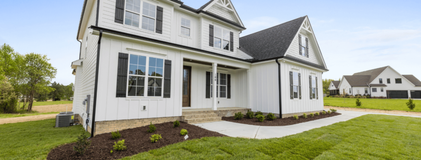 An example of board and batten siding showcasing its unique texture and design.