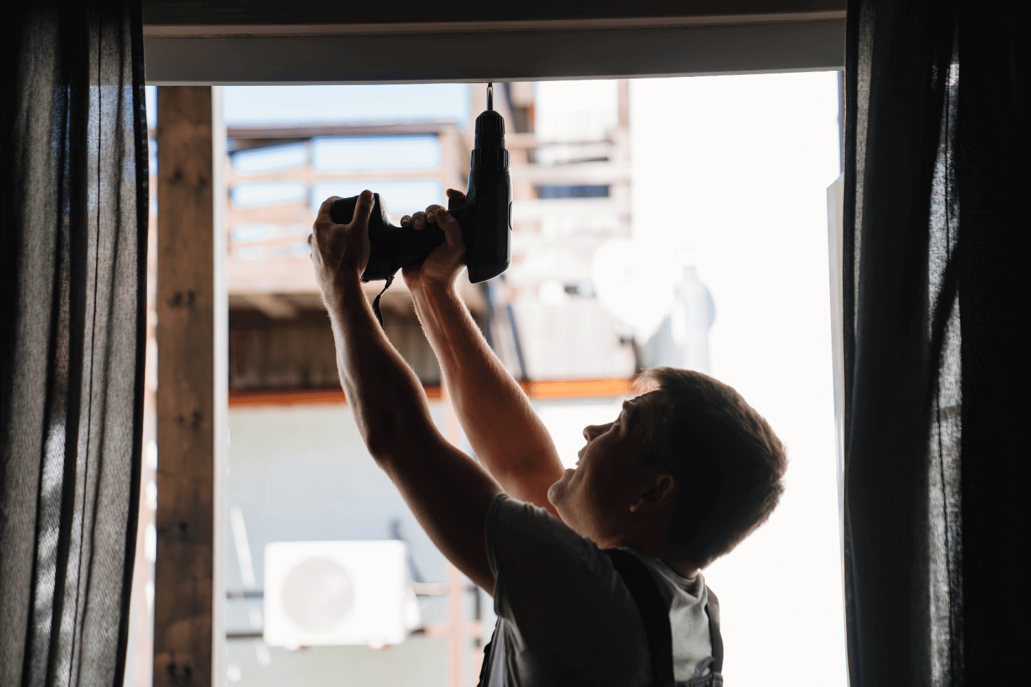 Framing the window opening for a new installation. 