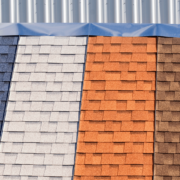 Matching roof shingle colors with various siding colors to enhance home aesthetics.