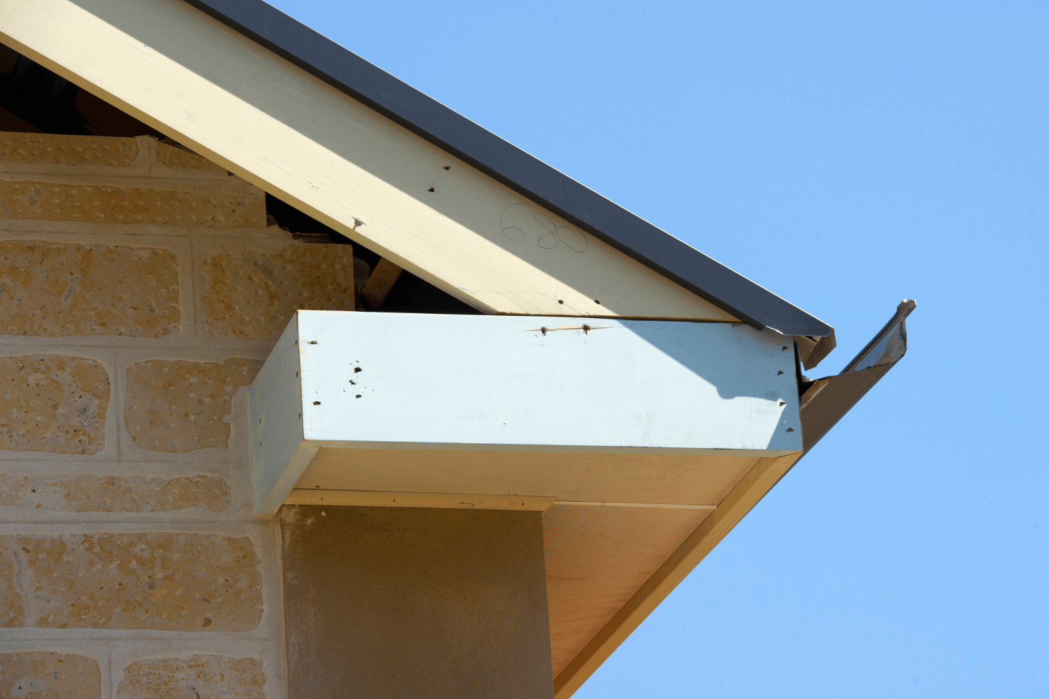 Various styles of roof eaves including boxed and open eaves. 