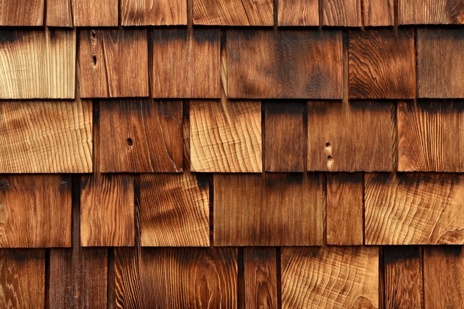 Natural cedar shake roofing installed on a Mid-Missouri home