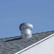 A view of a roof turbine vent.