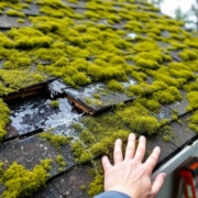 moss on roof