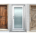 The image features a variety of exterior doors, showcasing traditional, modern, and rustic designs, including elegant French doors and sturdy steel doors. Each style highlights the aesthetic appeal and energy efficiency of new exterior doors, enhancing the home's curb appeal and outdoor spaces.