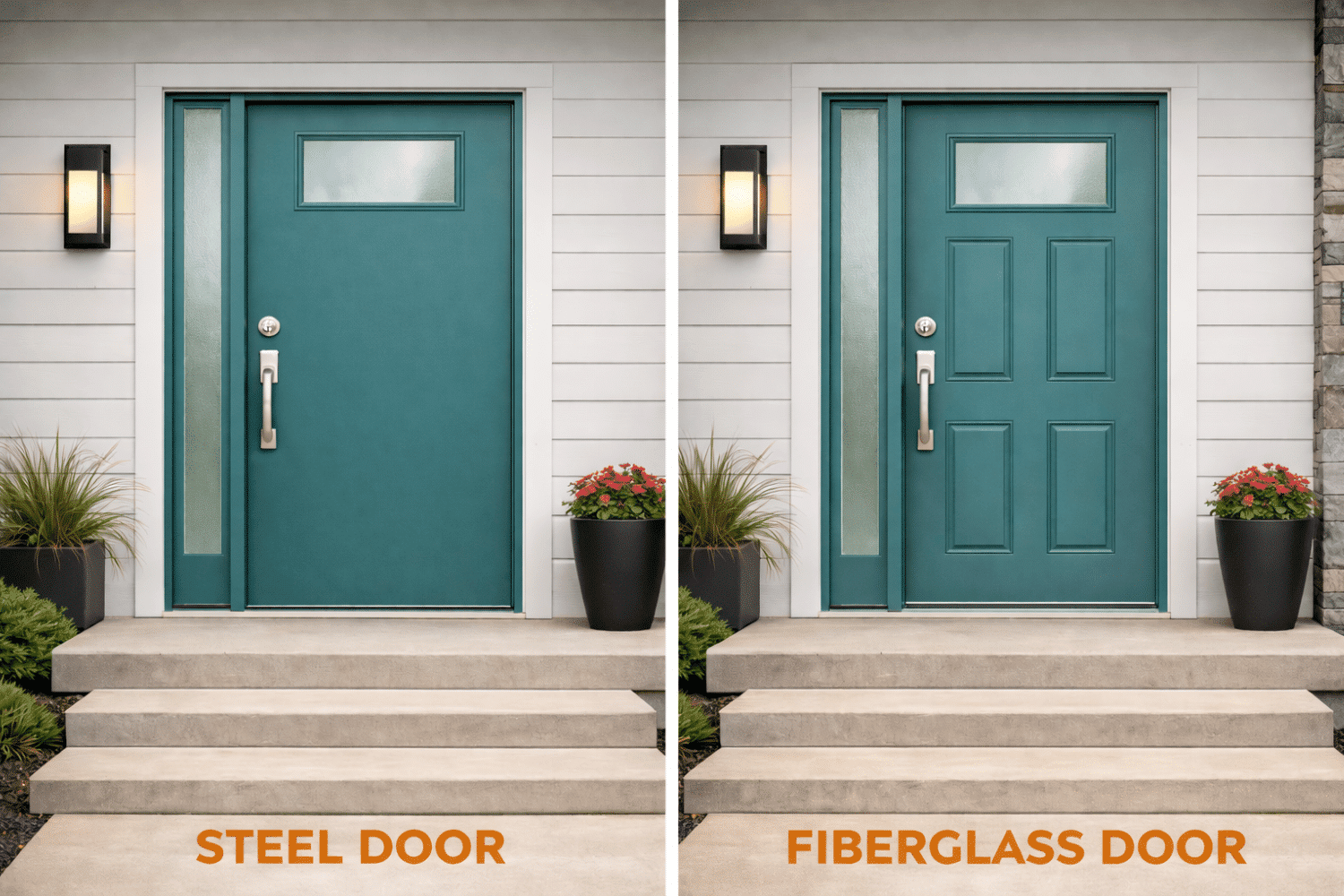 ros and Cons of Fiberglass vs Steel Doors