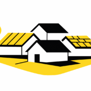 This aerial view showcases a residential neighborhood with homes featuring a variety of roofing materials, including metal roofing, asphalt shingles, and slate tiles. The image highlights the diversity of roofing options, essential for Missouri homeowners to consider for energy efficiency and durability against the state's severe weather.