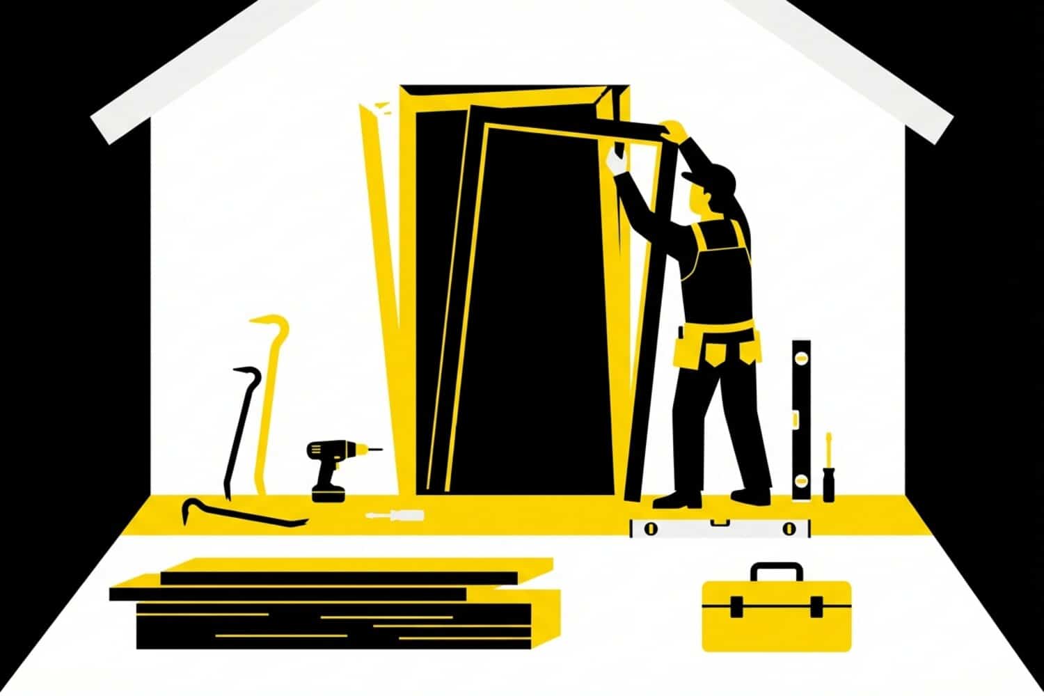 Damaged exterior door frame showing wood rot and weathering on a Mid-Missouri home