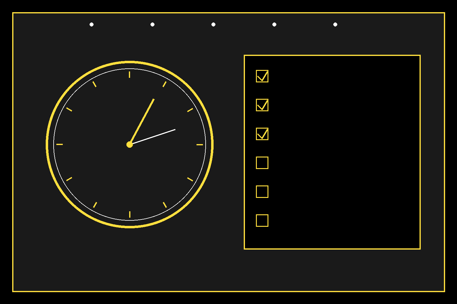 Clock and checklist showing the first 24 hours after a hailstorm action items for homeowners