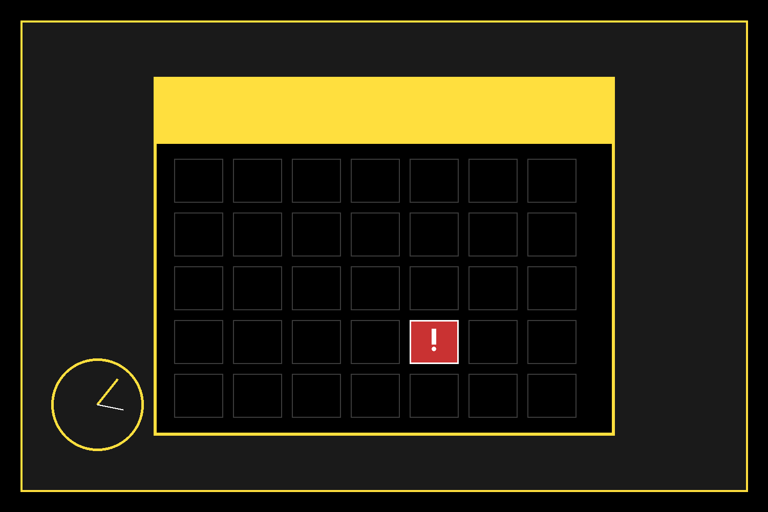Calendar with filing deadline marked showing Missouri hail damage insurance claim timeline