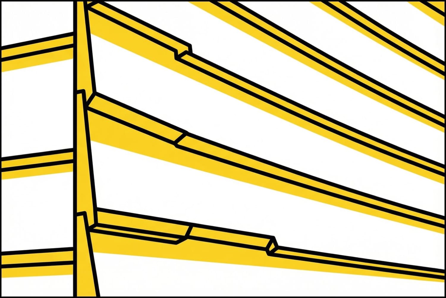 Dutch lap siding shadow lines on house exterior