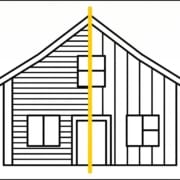 Horizontal lap vs vertical board-and-batten siding comparison