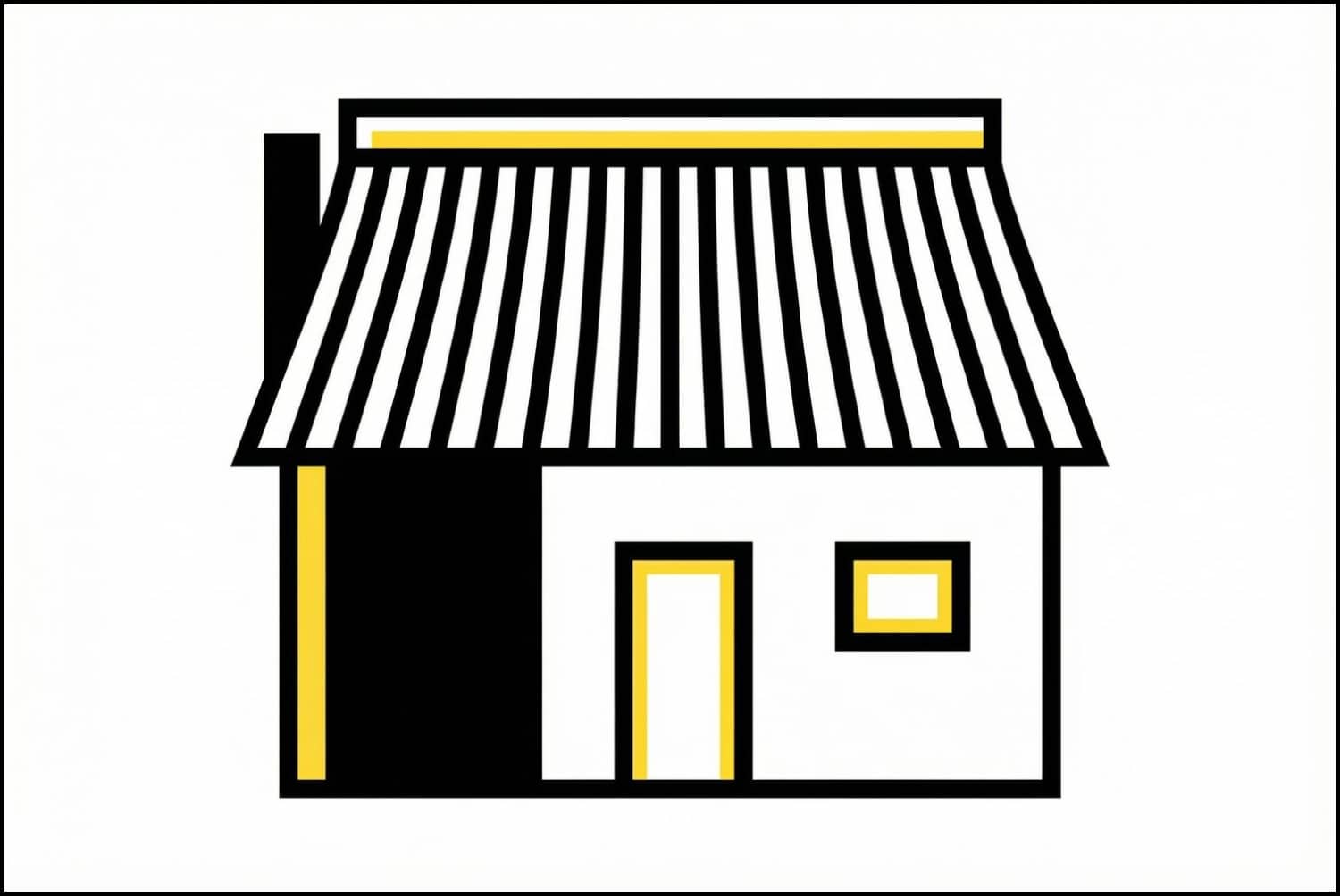 Corrugated metal roofing panels on residential home