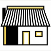 Corrugated metal roofing panels on residential home