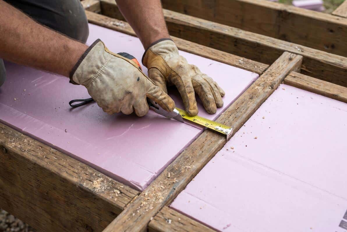 Rigid foam board between deck joists Mid-Missouri