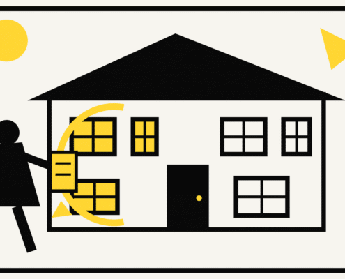 Inspector planning phased window replacement by grouping priority rooms and exterior elevations