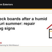Soft Deck Boards After a Humid Missouri Summer: Repair Warning Signs