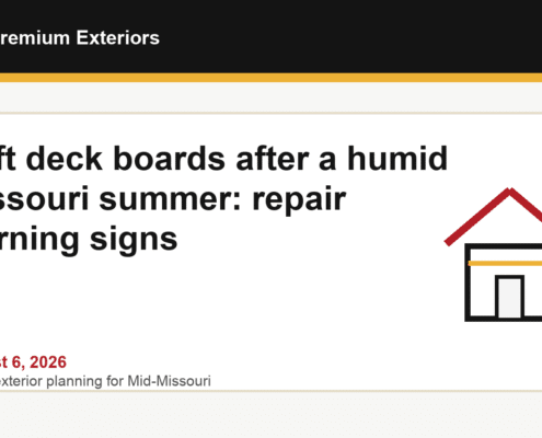 Soft Deck Boards After a Humid Missouri Summer: Repair Warning Signs