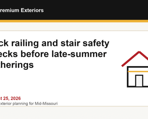 Deck Railing and Stair Safety Checks Before Late-Summer Gatherings