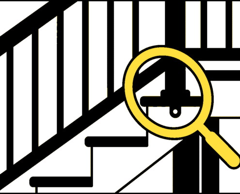 Deck railing and stair safety inspection before a late-summer gathering
