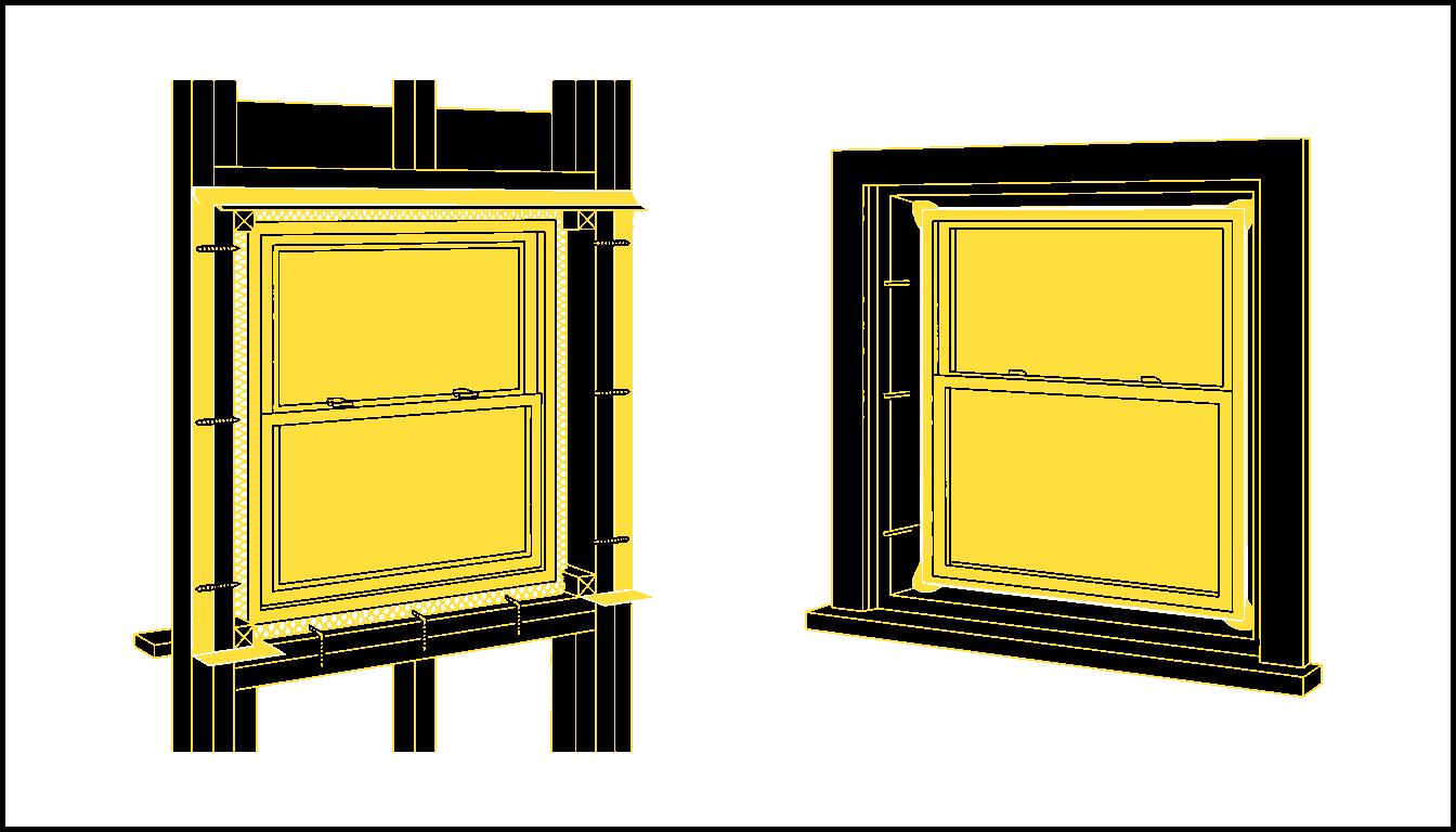 Full-frame and insert replacement window comparison