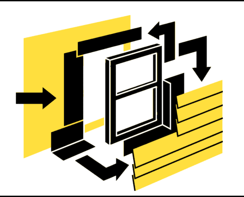 Window and siding replacement sequencing on one wall assembly