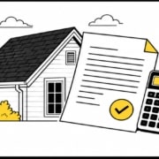 Flat illustration of a roof contract review for a Missouri home
