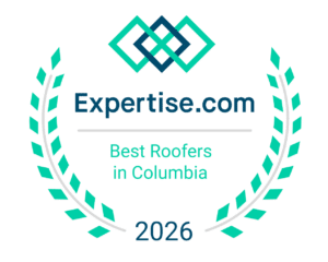 Expertise.com Best Roofers in Columbia 2026 badge
